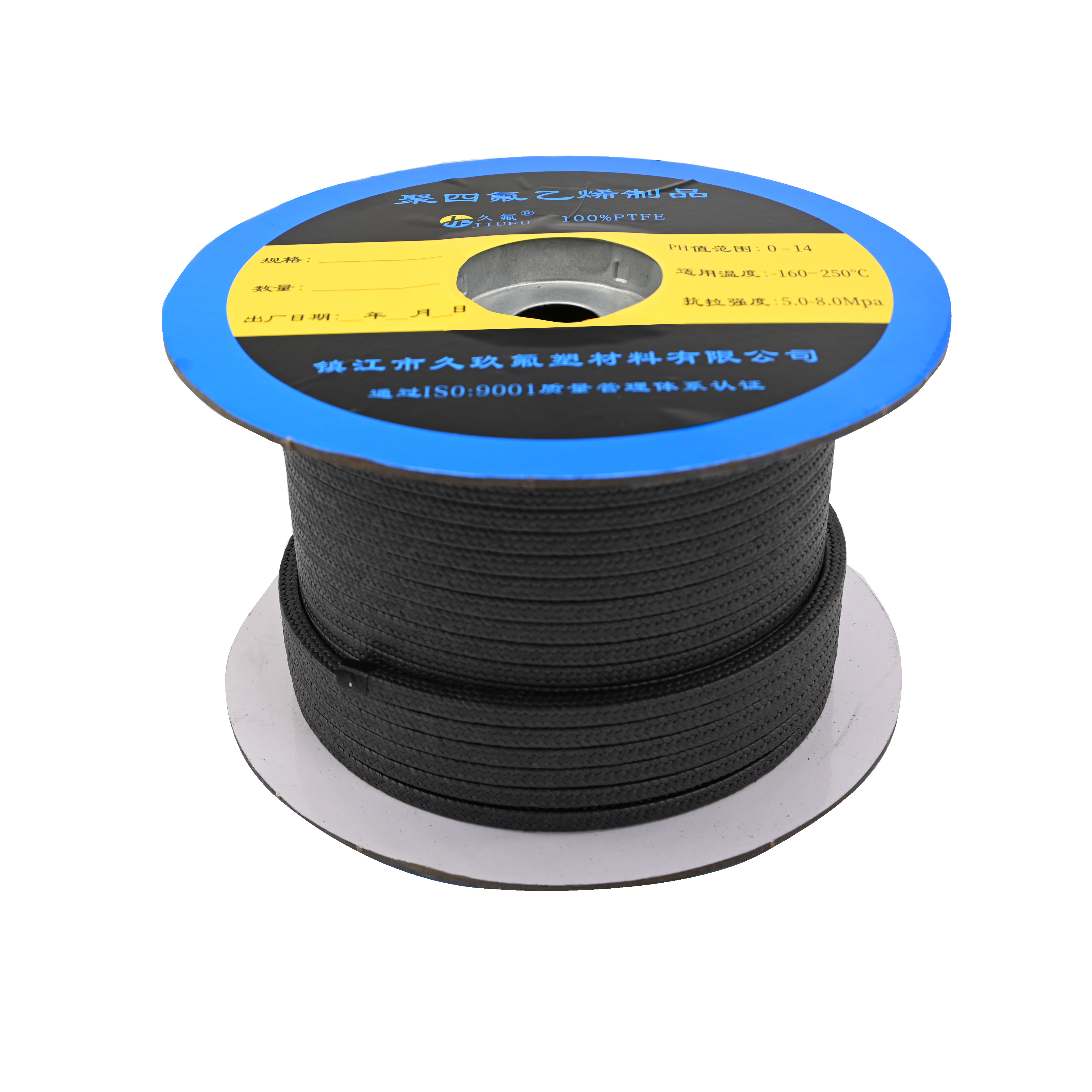 增強聚四氟乙烯盤根 含油黑四氟盤根 四氟密封盤跟 四氟石墨盤根