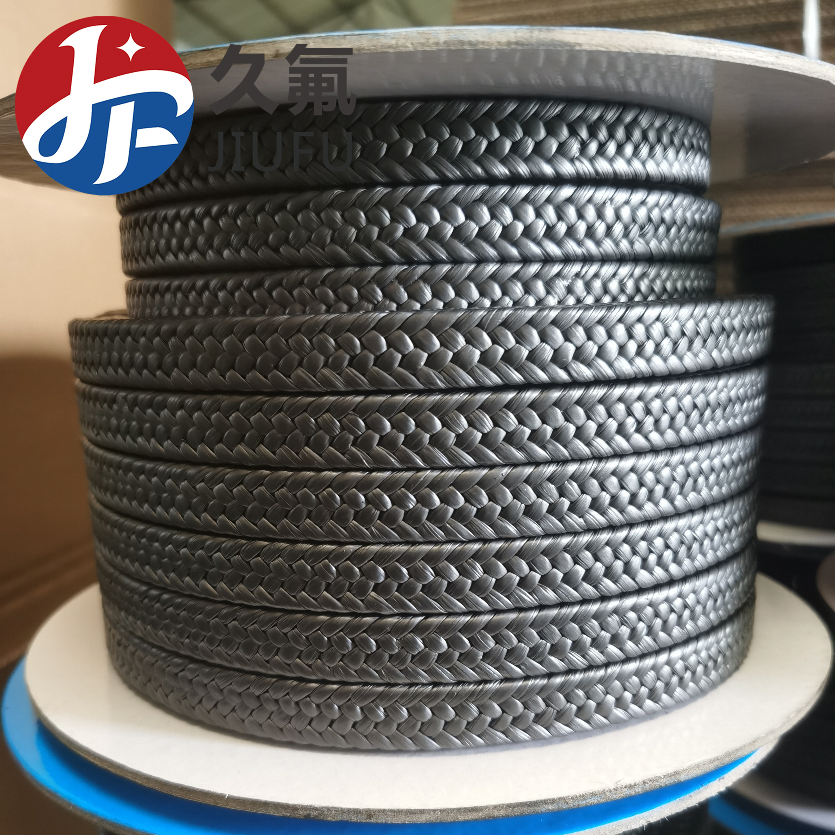 增強聚四氟乙烯盤根 含油黑四氟盤根 四氟密封盤跟 四氟石墨盤根